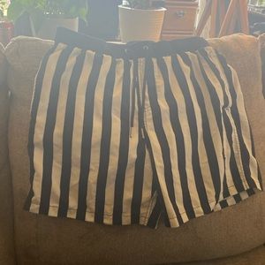 Blue and White, Men’s Swim Trunks.